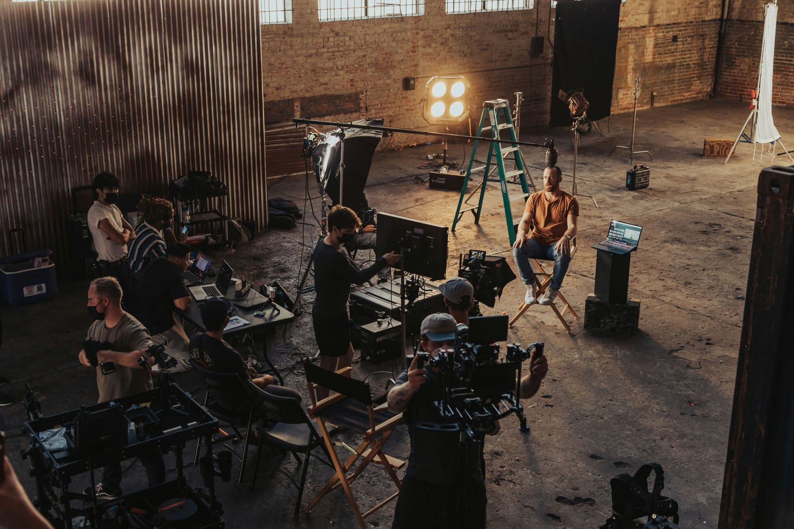 A team of filmmakers producing a film which requires effective promotion online