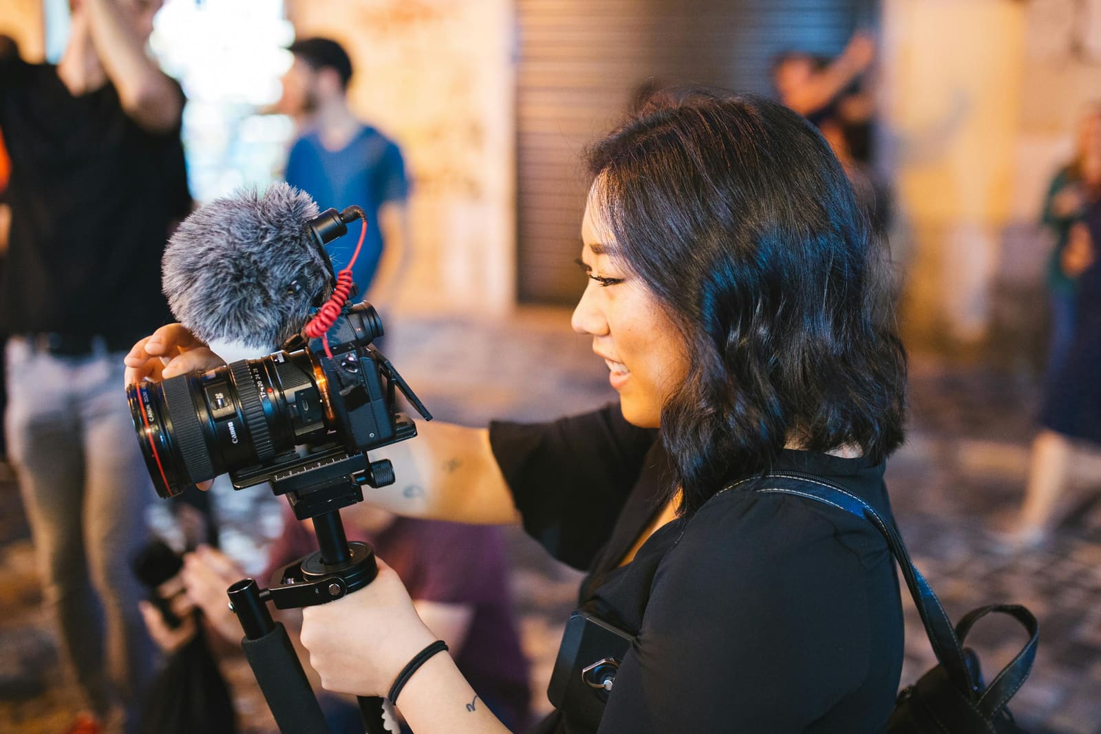 A person making a low budget-film in the UK