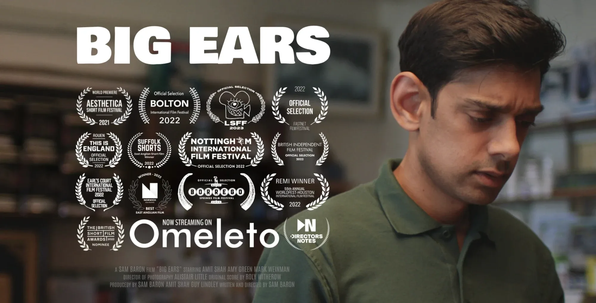 Big Ears, a short film by Sam Baron, showing in the FILMD Screening Room.