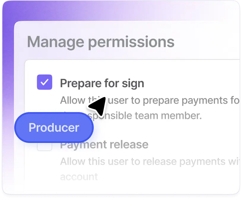 Role-based permissions automation screenshot