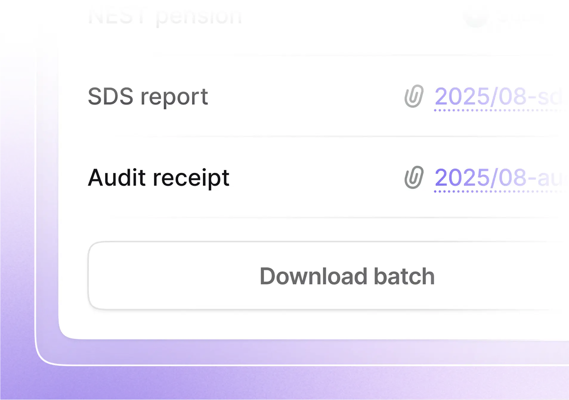 Compliance Locker feature screenshot
